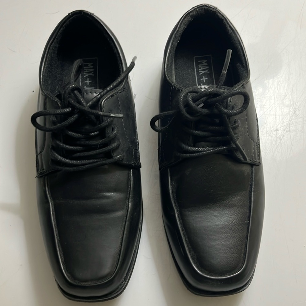 Boys black dress shoes